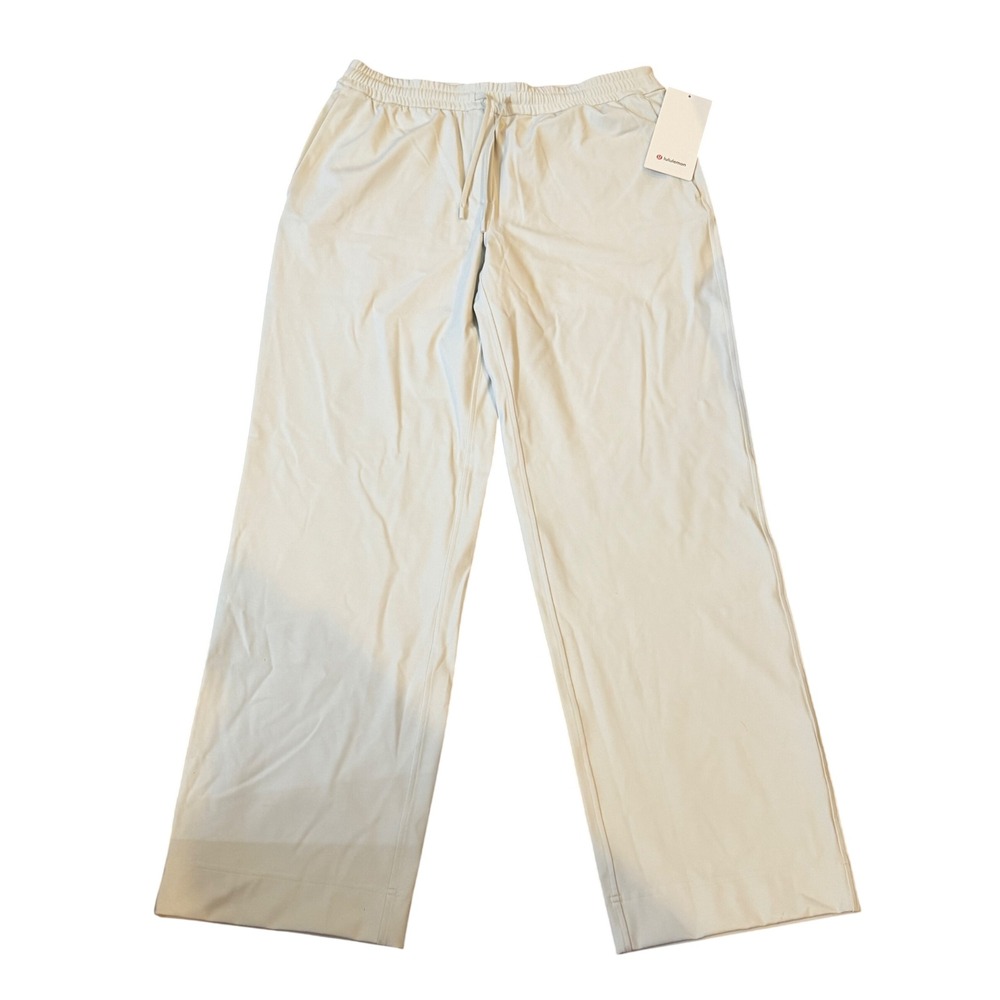 Lululemon Straight-Leg MR Luxtreme Pant Regular Bone Cream White Size L NWT
